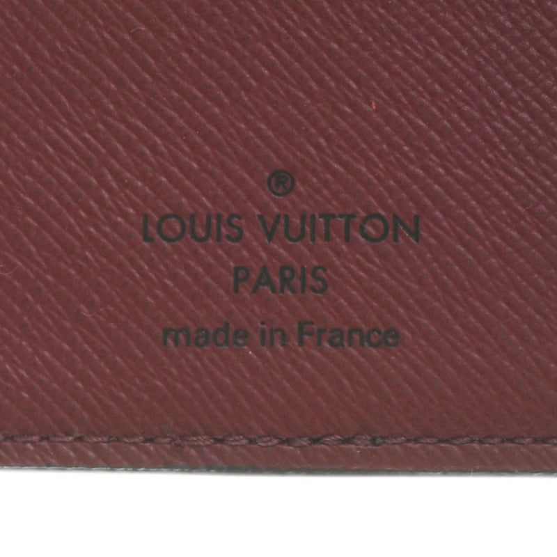 LOUIS VUITTON ルイヴィトン ダミエ ポルトフォイユ ジュリエット ボルドー N60381 レディース ダミエキャンバス 二つ折り財布 Aランク 中古 銀蔵