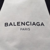 BALENCIAGA バレンシアガ ネイビーカバス M 黒 339936 ユニセックス キャンバス レザー ハンドバッグ Bランク 中古 銀蔵