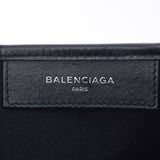 BALENCIAGA バレンシアガ ネイビーカバス M 黒 339936 ユニセックス キャンバス レザー ハンドバッグ Bランク 中古 銀蔵