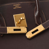 HERMES エルメス バーキン35 茶 ゴールド金具 □C刻印(1999年頃) ユニセックス ヴォーガリバー ハンドバッグ Bランク 中古 銀蔵