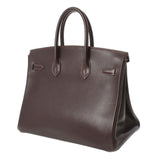 HERMES エルメス バーキン35 茶 ゴールド金具 □C刻印(1999年頃) ユニセックス ヴォーガリバー ハンドバッグ Bランク 中古 銀蔵