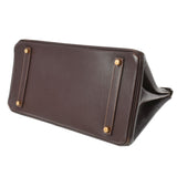 HERMES エルメス バーキン35 茶 ゴールド金具 □C刻印(1999年頃) ユニセックス ヴォーガリバー ハンドバッグ Bランク 中古 銀蔵