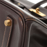 HERMES エルメス バーキン35 茶 ゴールド金具 □C刻印(1999年頃) ユニセックス ヴォーガリバー ハンドバッグ Bランク 中古 銀蔵