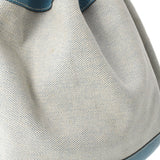 HERMES エルメス マーケットGM ブルージーン □C刻印(1999年頃) レディース キャンバス トリヨンクレマンス ショルダーバッグ Bランク 中古 銀蔵