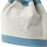 HERMES エルメス マーケットGM ブルージーン □C刻印(1999年頃) レディース キャンバス トリヨンクレマンス ショルダーバッグ Bランク 中古 銀蔵