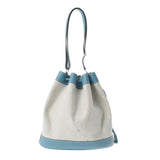 HERMES エルメス マーケットGM ブルージーン □C刻印(1999年頃) レディース キャンバス トリヨンクレマンス ショルダーバッグ Bランク 中古 銀蔵