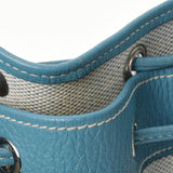 HERMES エルメス マーケットGM ブルージーン □C刻印(1999年頃) レディース キャンバス トリヨンクレマンス ショルダーバッグ Bランク 中古 銀蔵