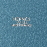 HERMES エルメス マーケットGM ブルージーン □C刻印(1999年頃) レディース キャンバス トリヨンクレマンス ショルダーバッグ Bランク 中古 銀蔵