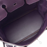 HERMES エルメス バーキン40 レザン シルバー金具 □M刻印(2009年頃) ユニセックス トゴ ハンドバッグ Aランク 中古 銀蔵
