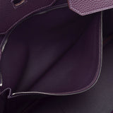 HERMES エルメス バーキン40 レザン シルバー金具 □M刻印(2009年頃) ユニセックス トゴ ハンドバッグ Aランク 中古 銀蔵