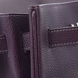 HERMES エルメス バーキン40 レザン シルバー金具 □M刻印(2009年頃) ユニセックス トゴ ハンドバッグ Aランク 中古 銀蔵