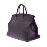 HERMES エルメス バーキン40 レザン シルバー金具 □M刻印(2009年頃) ユニセックス トゴ ハンドバッグ Aランク 中古 銀蔵