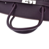 HERMES エルメス バーキン40 レザン シルバー金具 □M刻印(2009年頃) ユニセックス トゴ ハンドバッグ Aランク 中古 銀蔵