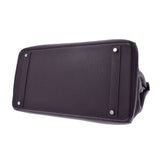 HERMES エルメス バーキン40 レザン シルバー金具 □M刻印(2009年頃) ユニセックス トゴ ハンドバッグ Aランク 中古 銀蔵