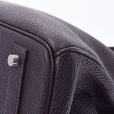 HERMES エルメス バーキン40 レザン シルバー金具 □M刻印(2009年頃) ユニセックス トゴ ハンドバッグ Aランク 中古 銀蔵