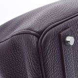 HERMES エルメス バーキン40 レザン シルバー金具 □M刻印(2009年頃) ユニセックス トゴ ハンドバッグ Aランク 中古 銀蔵