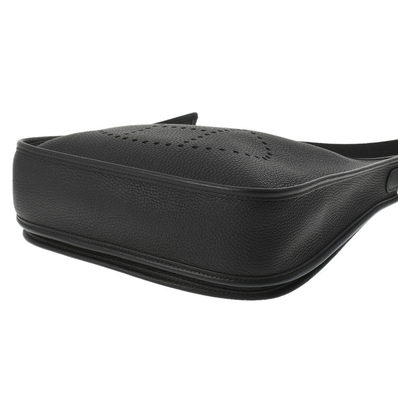 HERMES エルメス エブリン エヴリン3 PM  黒 シルバー金具 Z刻印(2021年頃) ユニセックス 13842 13842 トリヨンクレマンス ショルダーバッグ 新同 中古 銀蔵