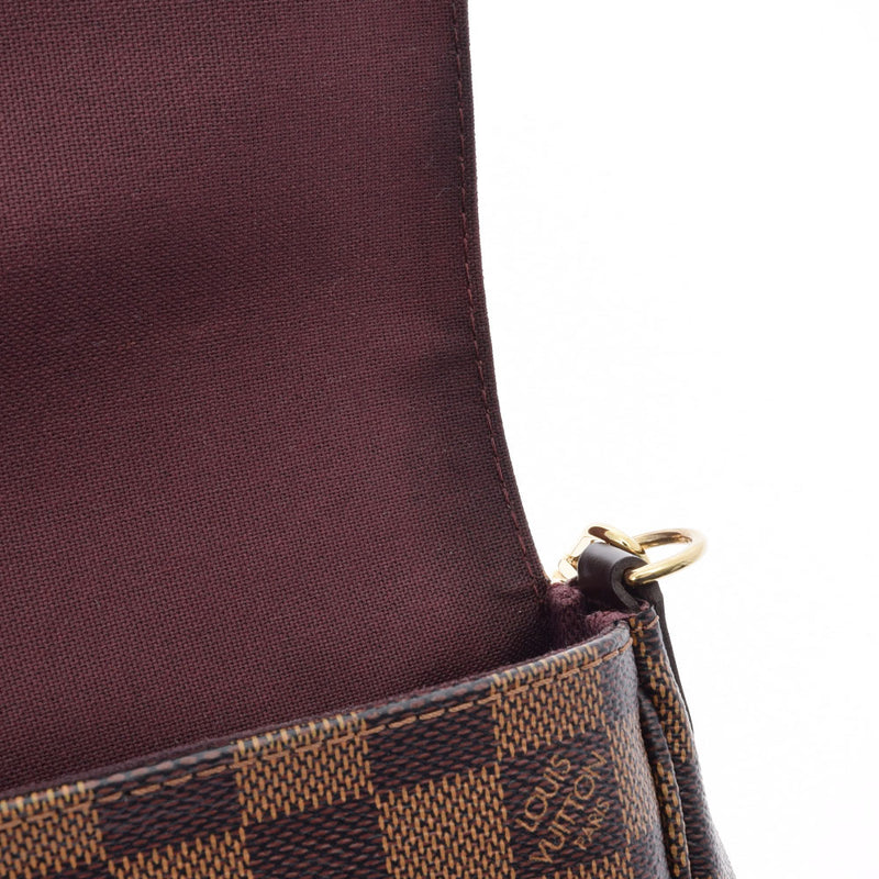 LOUIS VUITTON ルイヴィトン ダミエ フェイボリットPM ブラウン N41276 レディース ダミエキャンバス ショルダーバッグ 新同 中古 銀蔵