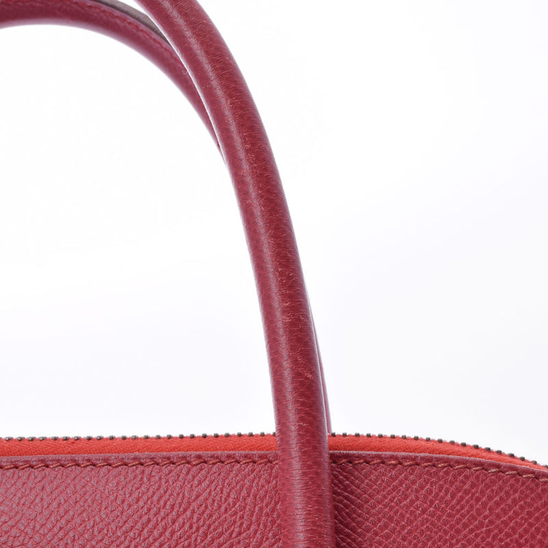 HERMES エルメス ボリード37  ルージュビフ ゴールド金具 ○Z刻印(1996年頃) レディース クシュベル ハンドバッグ Bランク 中古 銀蔵