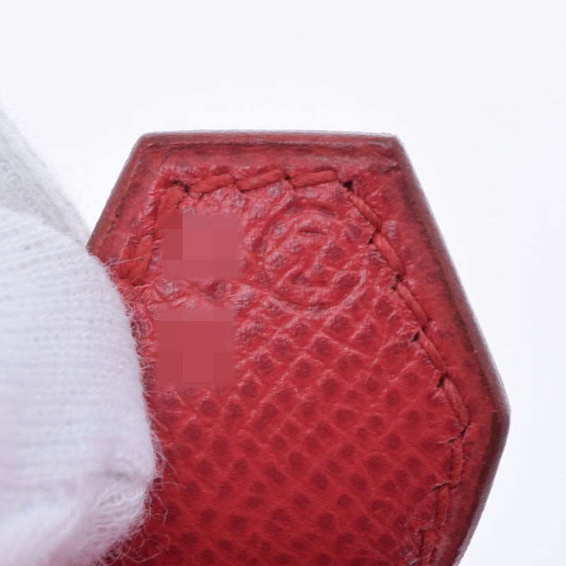 HERMES エルメス ボリード37  ルージュビフ ゴールド金具 ○Z刻印(1996年頃) レディース クシュベル ハンドバッグ Bランク 中古 銀蔵