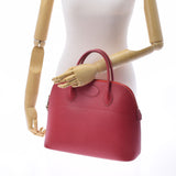 HERMES エルメス ボリード37  ルージュビフ ゴールド金具 ○Z刻印(1996年頃) レディース クシュベル ハンドバッグ Bランク 中古 銀蔵