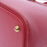 HERMES エルメス ボリード37  ルージュビフ ゴールド金具 ○Z刻印(1996年頃) レディース クシュベル ハンドバッグ Bランク 中古 銀蔵