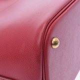 HERMES エルメス ボリード37  ルージュビフ ゴールド金具 ○Z刻印(1996年頃) レディース クシュベル ハンドバッグ Bランク 中古 銀蔵