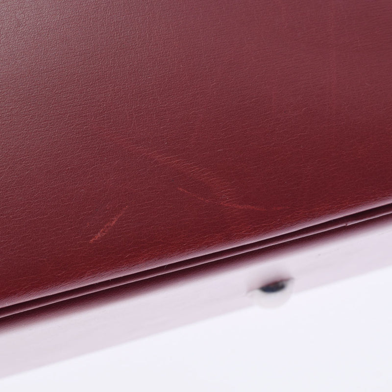 HERMES エルメス ボリード31  ルージュアッシュ シルバー金具 □D刻印(2000年頃) レディース ボックスカーフ ハンドバッグ ABランク 中古 銀蔵