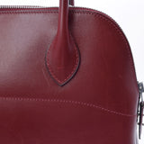 HERMES エルメス ボリード31  ルージュアッシュ シルバー金具 □D刻印(2000年頃) レディース ボックスカーフ ハンドバッグ ABランク 中古 銀蔵