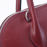 HERMES エルメス ボリード31  ルージュアッシュ シルバー金具 □D刻印(2000年頃) レディース ボックスカーフ ハンドバッグ ABランク 中古 銀蔵