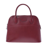 HERMES エルメス ボリード31  ルージュアッシュ シルバー金具 □D刻印(2000年頃) レディース ボックスカーフ ハンドバッグ ABランク 中古 銀蔵