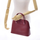 HERMES エルメス ボリード31  ルージュアッシュ シルバー金具 □D刻印(2000年頃) レディース ボックスカーフ ハンドバッグ ABランク 中古 銀蔵