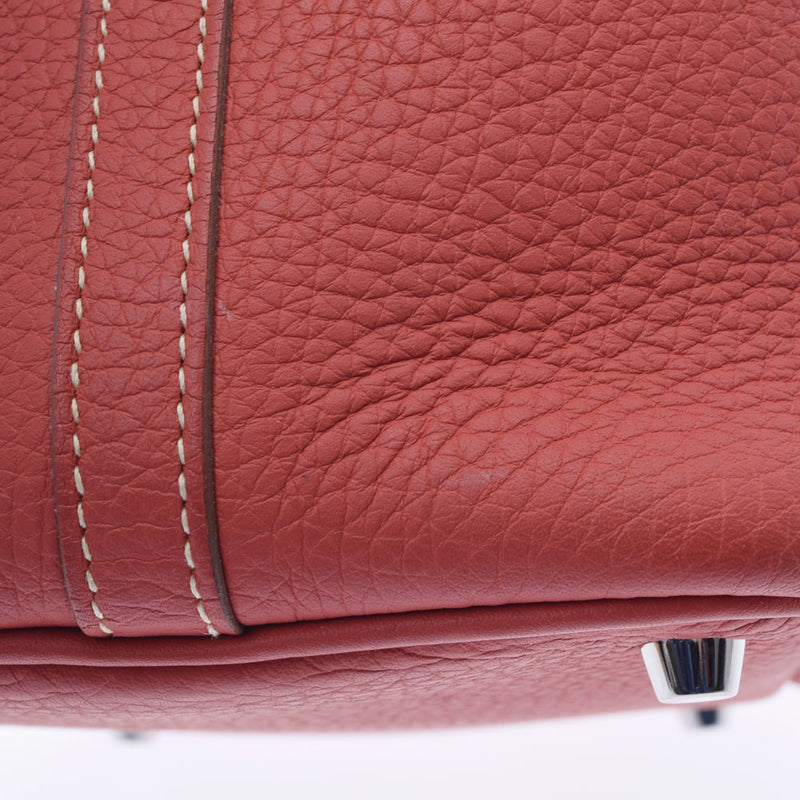 HERMES エルメス ピコタンロック PM  サンギーヌ シルバー金具 □O刻印(2011年頃) レディース トリヨンクレマンス ハンドバッグ ABランク 中古 銀蔵