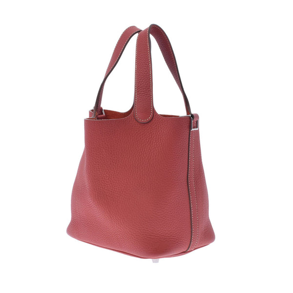 HERMES エルメス ピコタンロック PM  サンギーヌ シルバー金具 □O刻印(2011年頃) レディース トリヨンクレマンス ハンドバッグ ABランク 中古 銀蔵