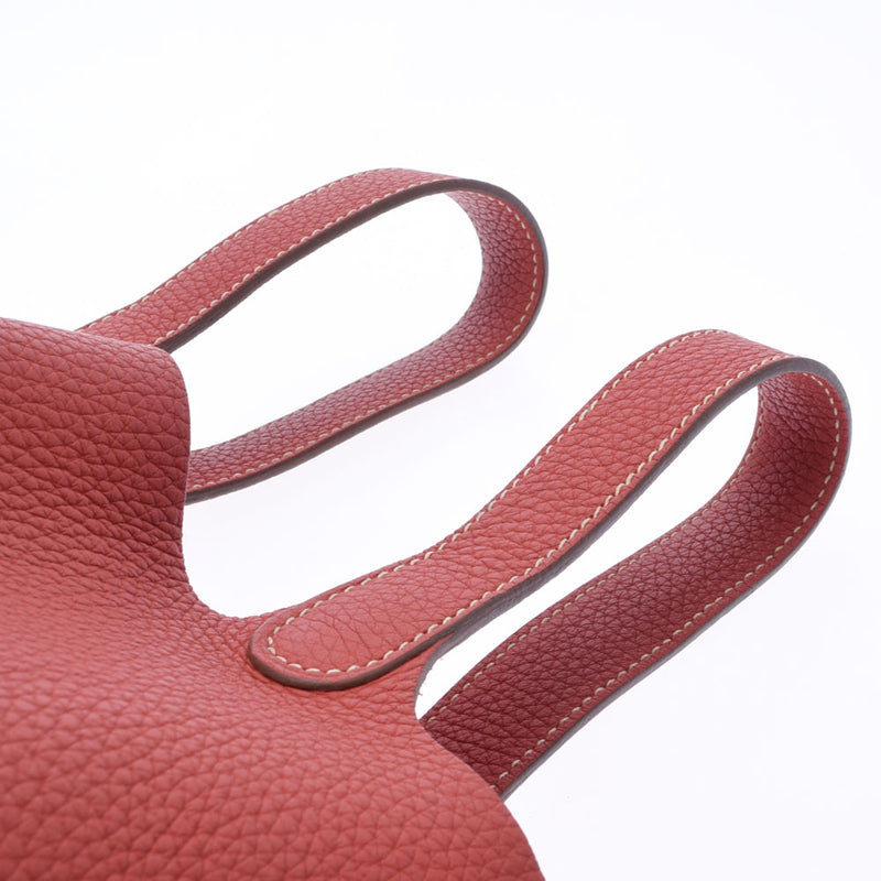 HERMES エルメス ピコタンロック PM  サンギーヌ シルバー金具 □O刻印(2011年頃) レディース トリヨンクレマンス ハンドバッグ ABランク 中古 銀蔵