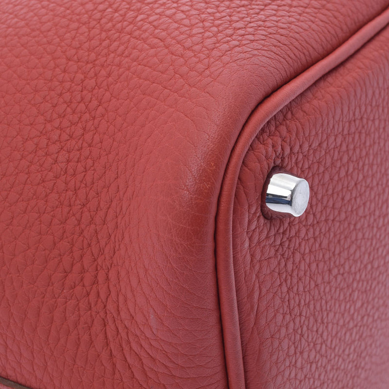 HERMES エルメス ピコタンロック PM  サンギーヌ シルバー金具 □O刻印(2011年頃) レディース トリヨンクレマンス ハンドバッグ ABランク 中古 銀蔵