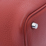 HERMES エルメス ピコタンロック PM  サンギーヌ シルバー金具 □O刻印(2011年頃) レディース トリヨンクレマンス ハンドバッグ ABランク 中古 銀蔵