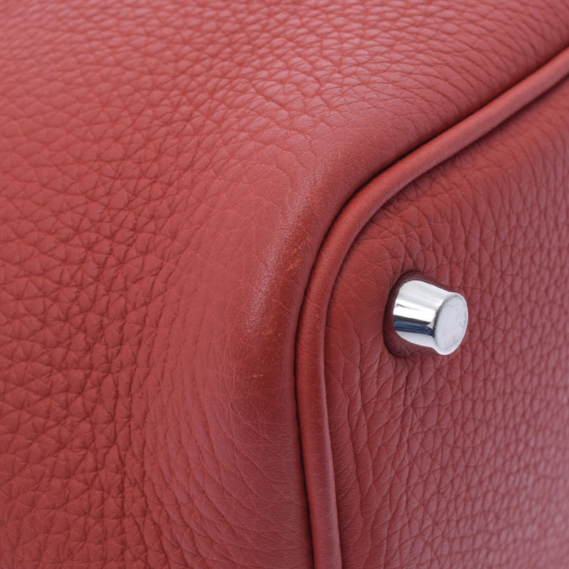 HERMES エルメス ピコタンロック PM  サンギーヌ シルバー金具 □O刻印(2011年頃) レディース トリヨンクレマンス ハンドバッグ ABランク 中古 銀蔵