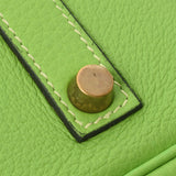 HERMES エルメス バーキン35 アップルグリーン ゴールド金具 □H刻印(2004年頃) ユニセックス トリヨンクレマンス ハンドバッグ ABランク 中古 銀蔵