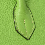 HERMES エルメス バーキン35 アップルグリーン ゴールド金具 □H刻印(2004年頃) ユニセックス トリヨンクレマンス ハンドバッグ ABランク 中古 銀蔵