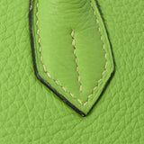 HERMES エルメス バーキン35 アップルグリーン ゴールド金具 □H刻印(2004年頃) ユニセックス トリヨンクレマンス ハンドバッグ ABランク 中古 銀蔵