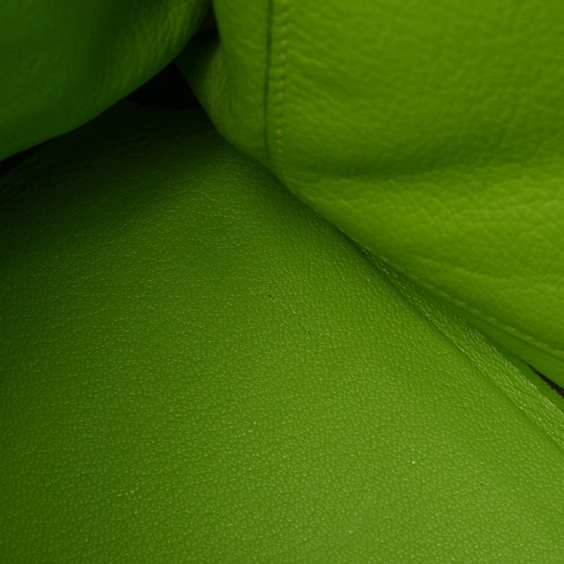 HERMES エルメス バーキン35 アップルグリーン ゴールド金具 □H刻印(2004年頃) ユニセックス トリヨンクレマンス ハンドバッグ ABランク 中古 銀蔵