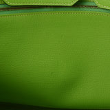 HERMES エルメス バーキン35 アップルグリーン ゴールド金具 □H刻印(2004年頃) ユニセックス トリヨンクレマンス ハンドバッグ ABランク 中古 銀蔵