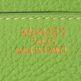 HERMES エルメス バーキン35 アップルグリーン ゴールド金具 □H刻印(2004年頃) ユニセックス トリヨンクレマンス ハンドバッグ ABランク 中古 銀蔵