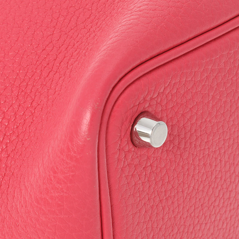 HERMES エルメス ピコタンロック PM  ローズエクストリーム シルバー金具 D刻印(2019年頃) レディース トリヨンクレマンス ハンドバッグ ABランク 中古 銀蔵