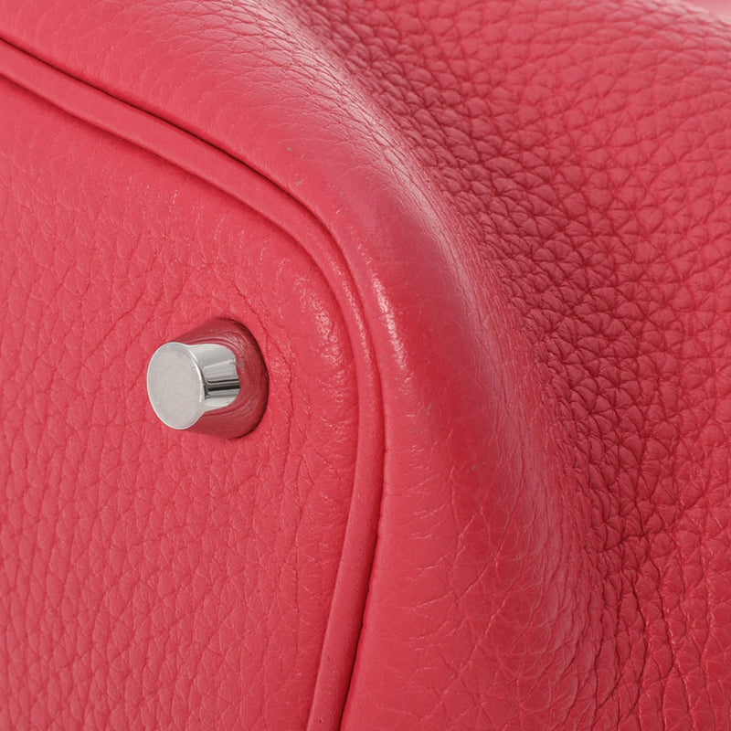 HERMES エルメス ピコタンロック PM  ローズエクストリーム シルバー金具 D刻印(2019年頃) レディース トリヨンクレマンス ハンドバッグ ABランク 中古 銀蔵