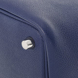 HERMES エルメス ピコタンロック PM トレサージュ ブルーアンクル シルバー金具 C刻印(2018年頃) レディース ヴォーエプソン ハンドバッグ Aランク 中古 銀蔵