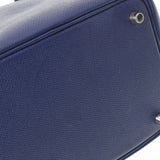 HERMES エルメス ピコタンロック PM トレサージュ ブルーアンクル シルバー金具 C刻印(2018年頃) レディース ヴォーエプソン ハンドバッグ Aランク 中古 銀蔵