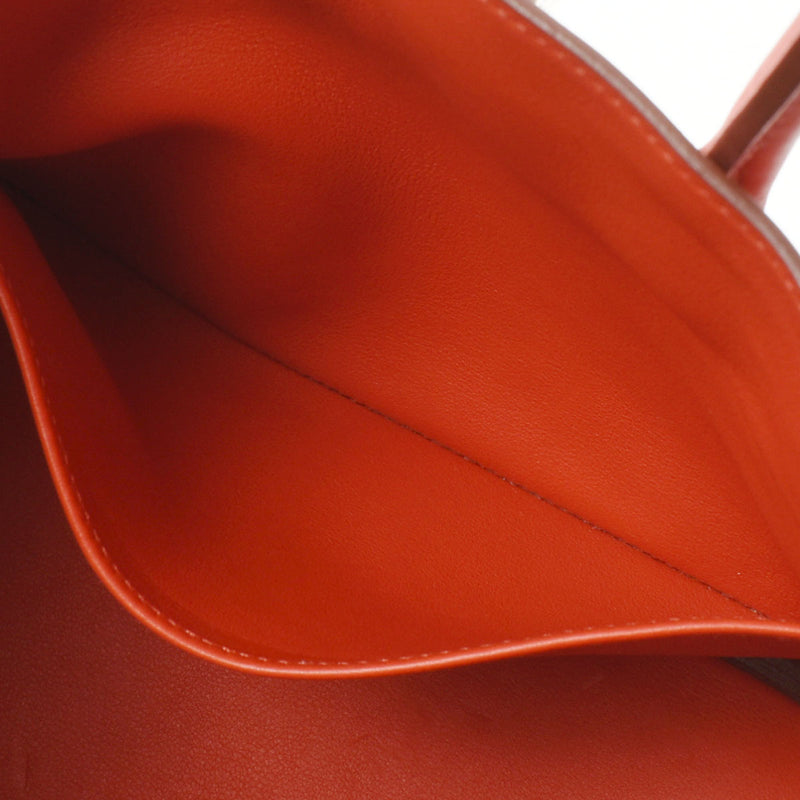 HERMES エルメス バーキン25 ルージュトマト シルバー金具 X刻印(2016年頃) レディース ヴォースイフト ハンドバッグ Aランク 中古 銀蔵