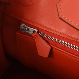 HERMES エルメス バーキン25 ルージュトマト シルバー金具 X刻印(2016年頃) レディース ヴォースイフト ハンドバッグ Aランク 中古 銀蔵